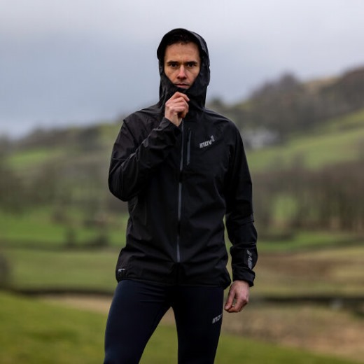 Czarna Wodoodporna Kurtka Męska Inov-8 Stormshell