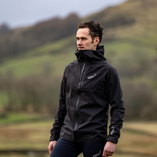 Czarna Wodoodporna Kurtka Męska Inov-8 Stormshell