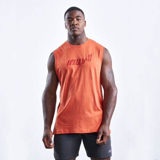 Męska Koszulka Bez Rękawów F-lite Inov-8 Czerwona