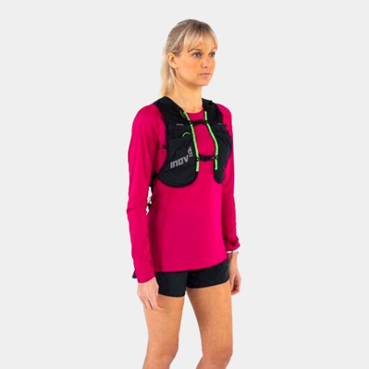 Inov-8 Czarno-zielona Kamizelka Venturelite 4