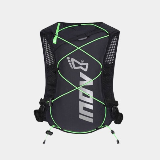 Inov-8 Czarno-zielona Kamizelka Venturelite 4