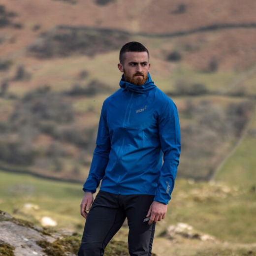 Inov-8 Niebieska Kurtka Przeciwdeszczowa Stormshell Męska