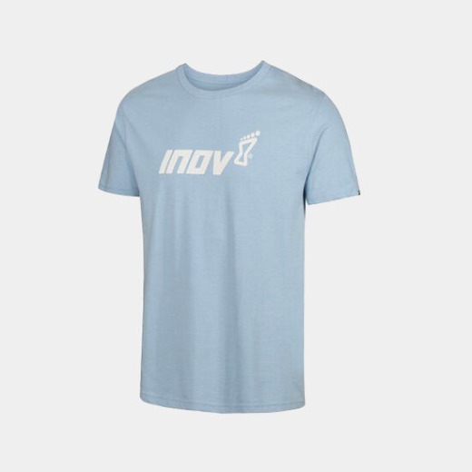 Jasnoniebieska Koszulka Męska Z Ekologicznej Bawełny \'\'inov-8\'\'